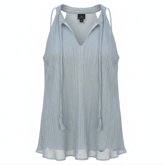 Worthington Tops - Worthington Shimmering Silver Blouse